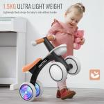 Colorful Light-Up Balance Bike for 1-Year-Olds