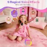 Mini Karaoke Machine with 2 Wireless Microphones