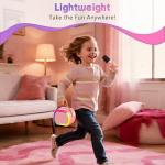 Mini Karaoke Machine with 2 Wireless Microphones