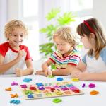 Wooden Alphabet Puzzles for Toddlers and Kids
