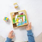 Melissa & Doug Farm Animal Cube Puzzle for Kids