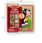 Melissa & Doug Farm Animal Cube Puzzle for Kids
