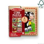 Melissa & Doug Farm Animal Cube Puzzle for Kids