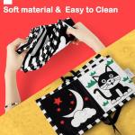 Black and White High Contrast Baby Sensory Toys