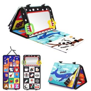 Black and White Tummy Time Sensory Toy