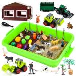 Aprilwolf 69 PCS Farm Sensory Playset for Kids