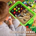 Aprilwolf 69 PCS Farm Sensory Playset for Kids