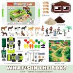 Aprilwolf 69 PCS Farm Sensory Playset for Kids