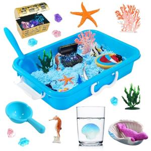 Ocean Sensory Bin with Sea Animals and Toys