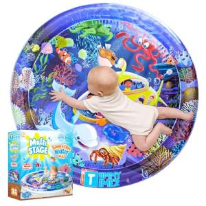 Extra Large Tummy Time Water Mat for Babies