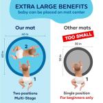Extra Large Tummy Time Water Mat for Babies