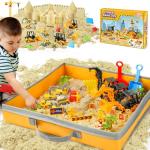 Big Foldable Sandbox Construction Kit with Magic Sand