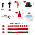 9 Pack Snowman Building Kit for Kids