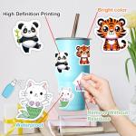 100 PCS Animal Water Bottle Stickers for Kids