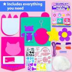 KRAFUN Kids Beginner Sewing Kit with DIY Projects