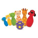 Bowling Friends Soft Animal Pins & Ball Set
