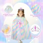Princess Dress Up Set with Cape for Girls