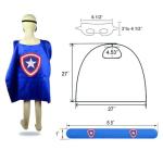 Kids Superhero Capes and Wristbands Costume Set