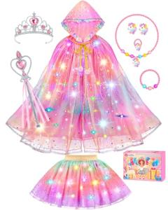 Unicorn Light-Up Princess Dress and Cape Set
