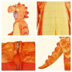 Orange Dinosaur T-Rex Costume with Toy Egg
