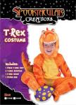 Orange Dinosaur T-Rex Costume with Toy Egg