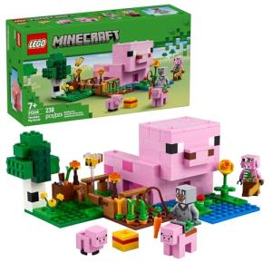 LEGO Minecraft Baby Pig House Playset for Kids