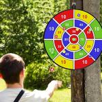 Large Dart Board with Sticky Balls for Kids