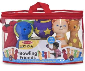 Bowling Friends Soft Animal Pins & Ball Set