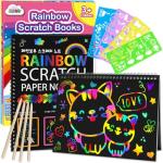 Rainbow Scratch Paper Art Set for Kids