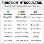 Wolmund Interactive Learning Phone with Lights for Kids