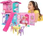 Barbie Chelsea Dollhouse with Accessories and Slide