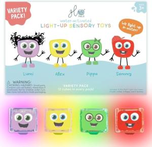 Glo Pals Light-Up Sensory Play Cubes - 12 Pack