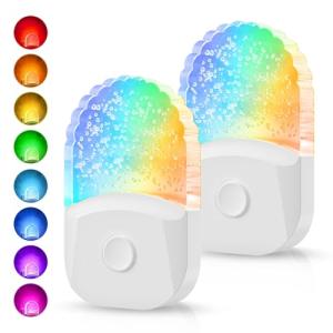 Color Changing Night Lights for Kids - 2 Pack