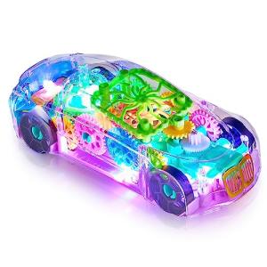 Light-Up Transparent Car Toy for Kids