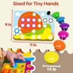 Button Art Toy – Color Matching Sensory Activity