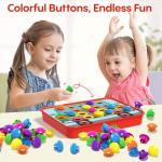 Button Art Toy – Color Matching Sensory Activity