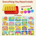 Button Art Toy – Color Matching Sensory Activity