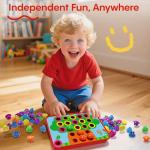 Button Art Toy – Color Matching Sensory Activity