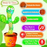 Talking Dancing Cactus Toy for Kids