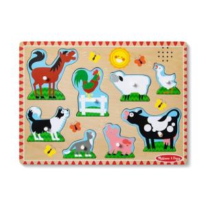 Melissa & Doug Farm Animals Sound Puzzle Set