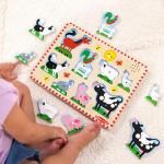 Melissa & Doug Farm Animals Sound Puzzle Set