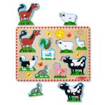 Melissa & Doug Farm Animals Sound Puzzle Set