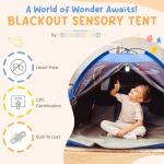 Cozy Blackout Sensory Tent for Kids 51"x51