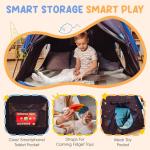 Cozy Blackout Sensory Tent for Kids 51"x51