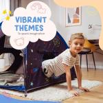 Cozy Blackout Sensory Tent for Kids 51"x51