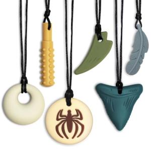 6 Pack Chew Necklaces for Sensory Kids
