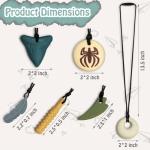 6 Pack Chew Necklaces for Sensory Kids