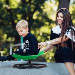 Fish-Shaped Sensory Spinning Chair for Kids