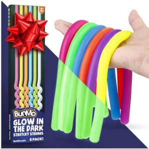 BUNMO Glow in The Dark Sensory Strings - 6 Pack