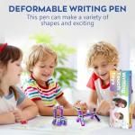 Magnetic Fidget Pen with Colorful Spinning Rings